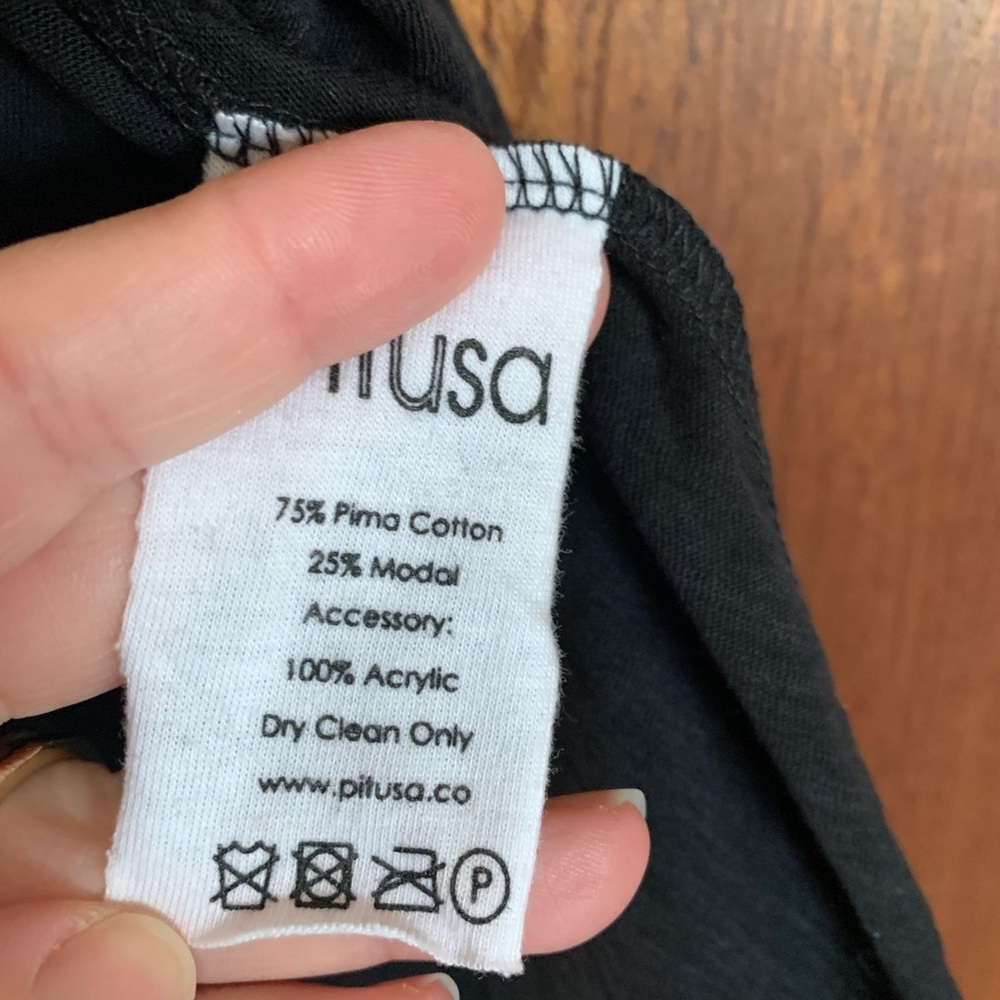 Pitusa Black Dress with Pink Accents - Picture 14 of 14